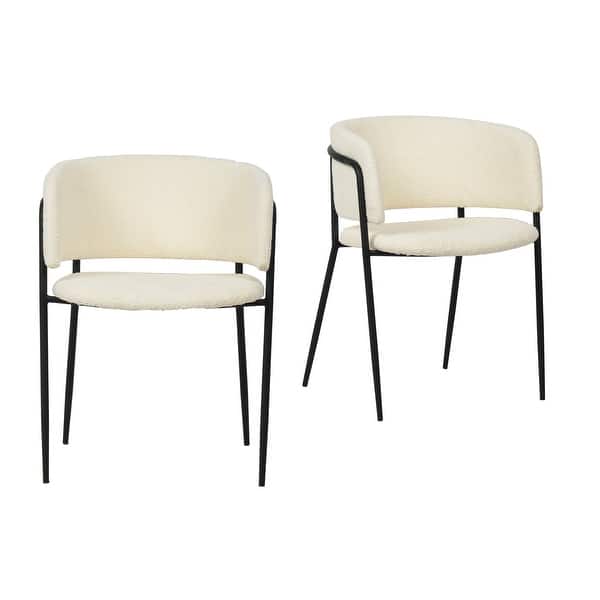 Modrest Chilton Modern Off White Dining Chair (Set of 2) Bed Bath & Beyond 36797874