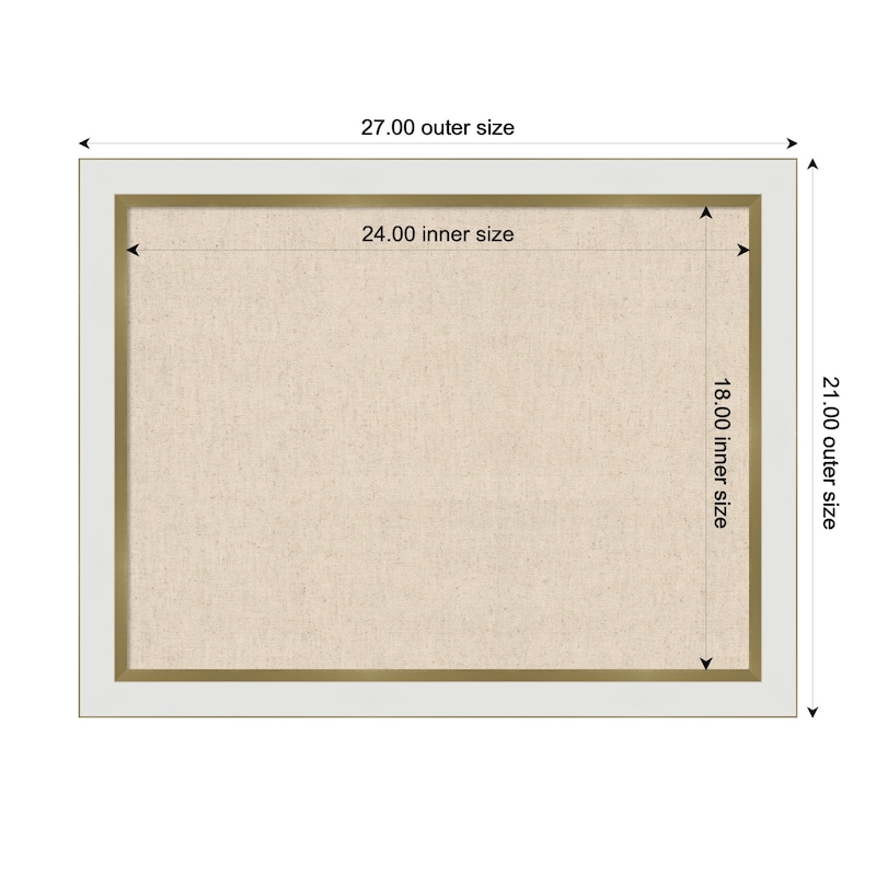 Kate and Laurel Pinboard Neutral Linen