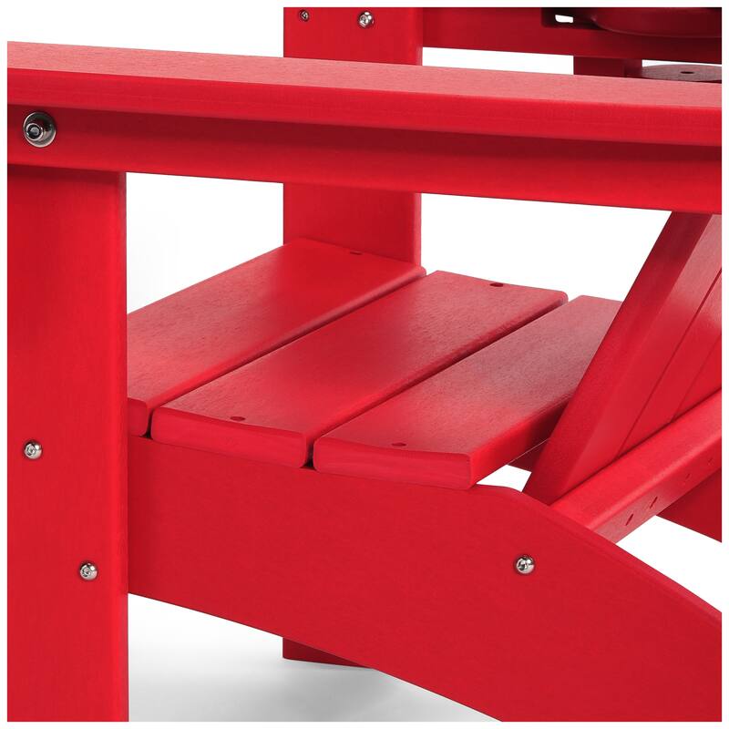 Laguna Kids Outdoor Poly Adirondack Chair with Cup Holder (Set of 2)