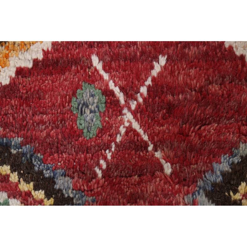 Tribal Moroccan Oriental Wool Area Rug Hand-knotted Home Decor Carpet - 5'8" x 9'8"