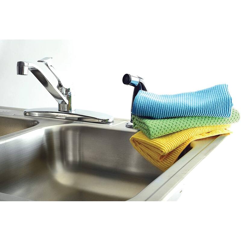 Norpro 3pc Washable Reusable Microfiber No Scratch Cleaning Cloths Towel Set - Multi