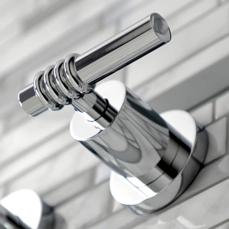Milano Two-Handle 3-Hole Wall Mount Bathroom Faucet