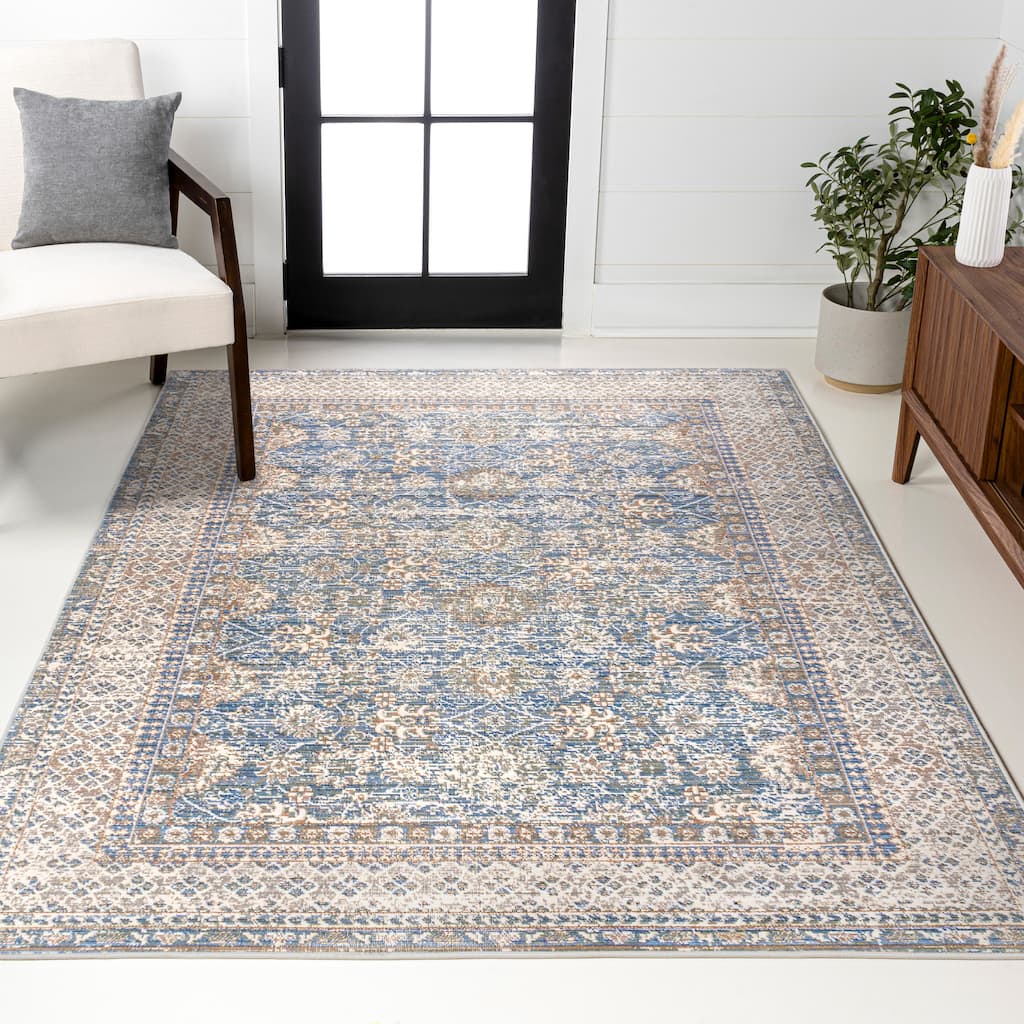 JONATHAN Y Xlendi English Country Argyle Area Rug