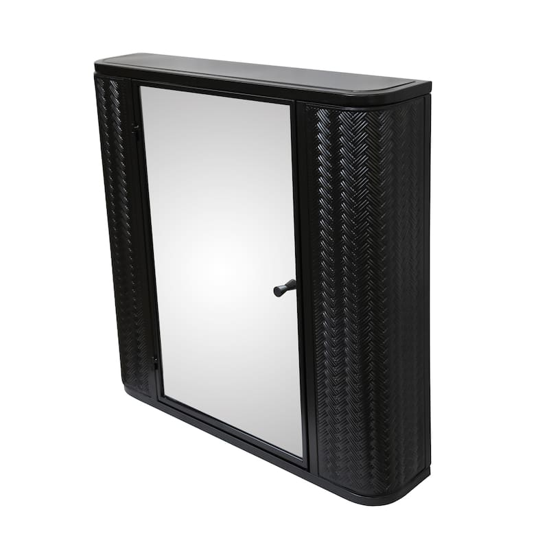 Wall Mounted Bathroom Cabinet with Mirror and Metal Framed