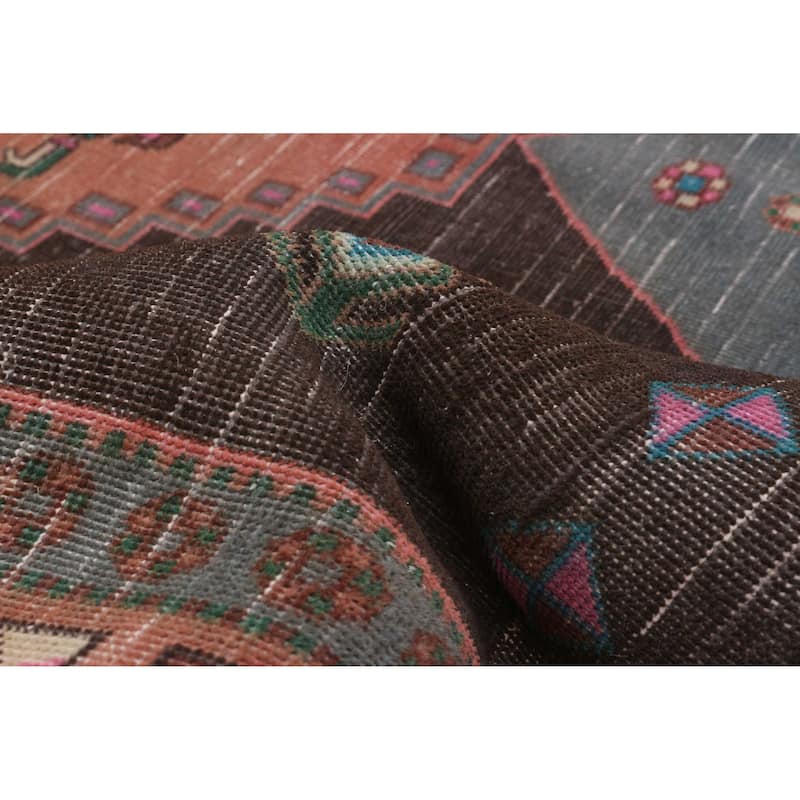 ECARPETGALLERY Hand-knotted Konya Anatolian Brown Wool Rug - 4'6 x 10'5