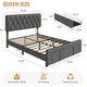 preview thumbnail 16 of 23, Velvet Platform Bed Frame with Storage Drawers