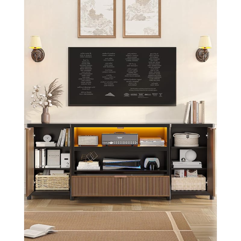 TV Stand TV Console Cabinet with Storage and Shelf Drawer TVs up to 80 Inch