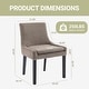 preview thumbnail 17 of 55, RENEWLINE Mid-Century Modern Corduroy Upholstered Dining Chairs with Solid Wood Legs