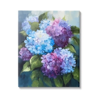 Stupell Blue & Purple Hydrangeas Canvas Wall Art Design by Ziwei Li ...