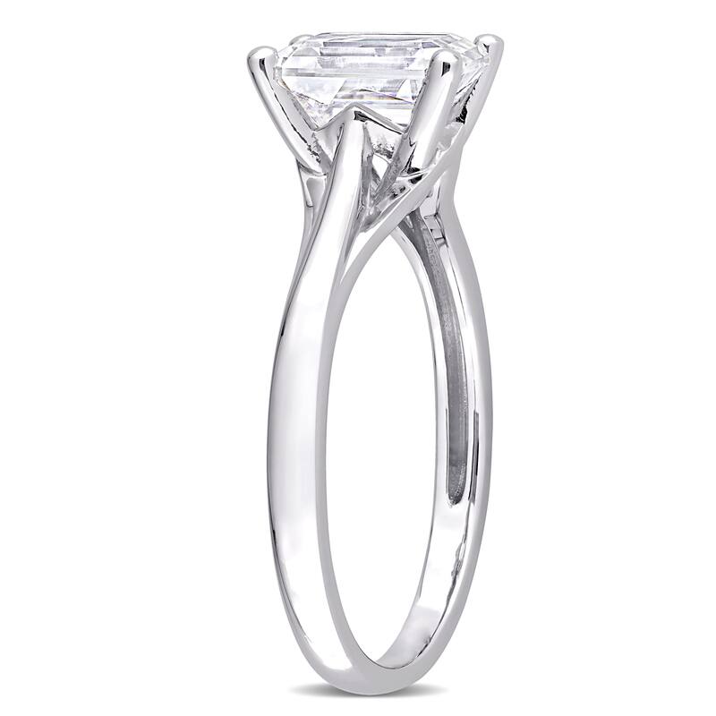 Miadora 1 3/4ct DEW Octagon-cut Moissanite Solitaire Engagement Ring in 10k White Gold