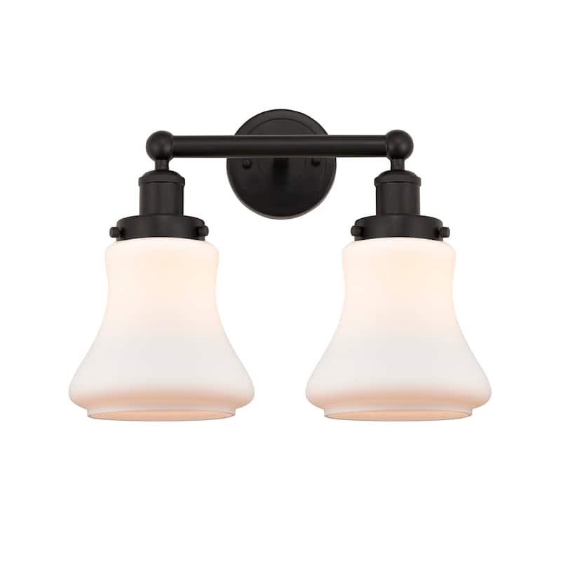 Innovations Lighting 616-2W-10-16 Bellmont Vanity Bellmont 2 Light 16" - Oil Rubbed Bronze / Matte White