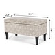 preview thumbnail 9 of 25, Adeco Storage Ottoman Bench Fabric Patterned Rectangular Toy Chests