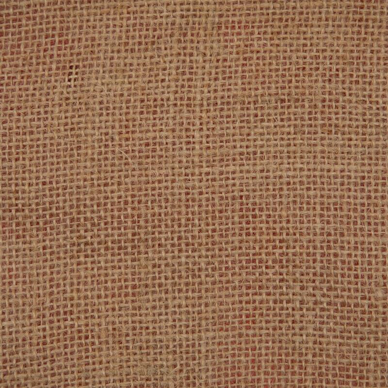 Burlap Mini Christmas Tree Skirt with Red Plaid Border - 20"