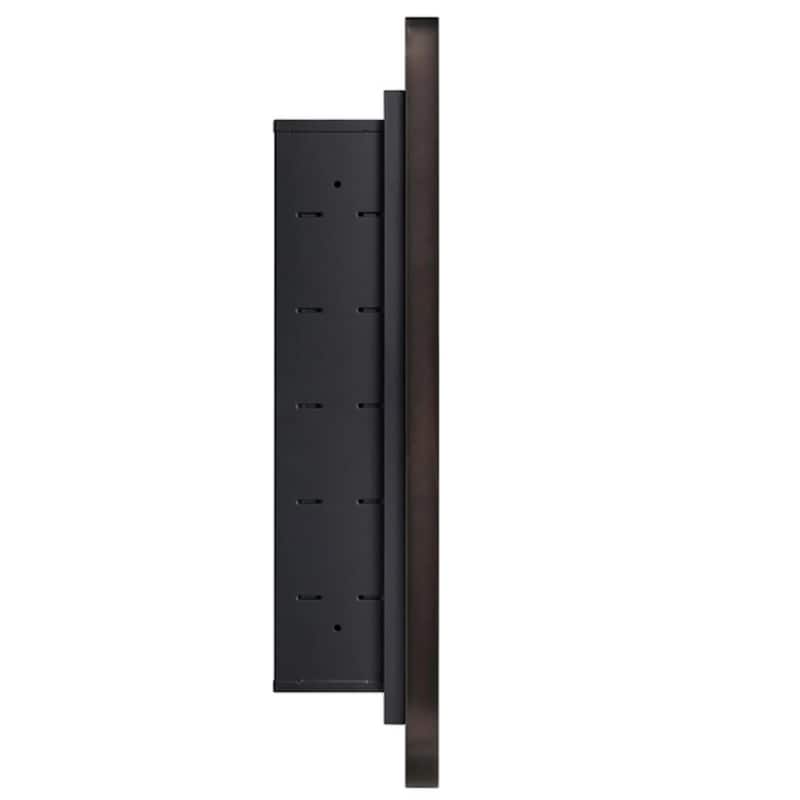 TEHOME WH Recessed Framed Medicine Cabinet with Mirror and Adjustable Shelves