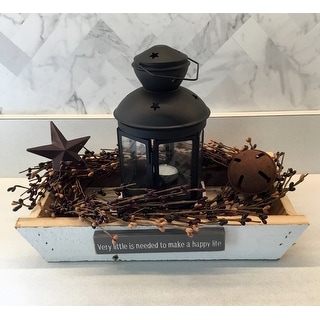 Farmhouse Primative Lantern Candle Holder