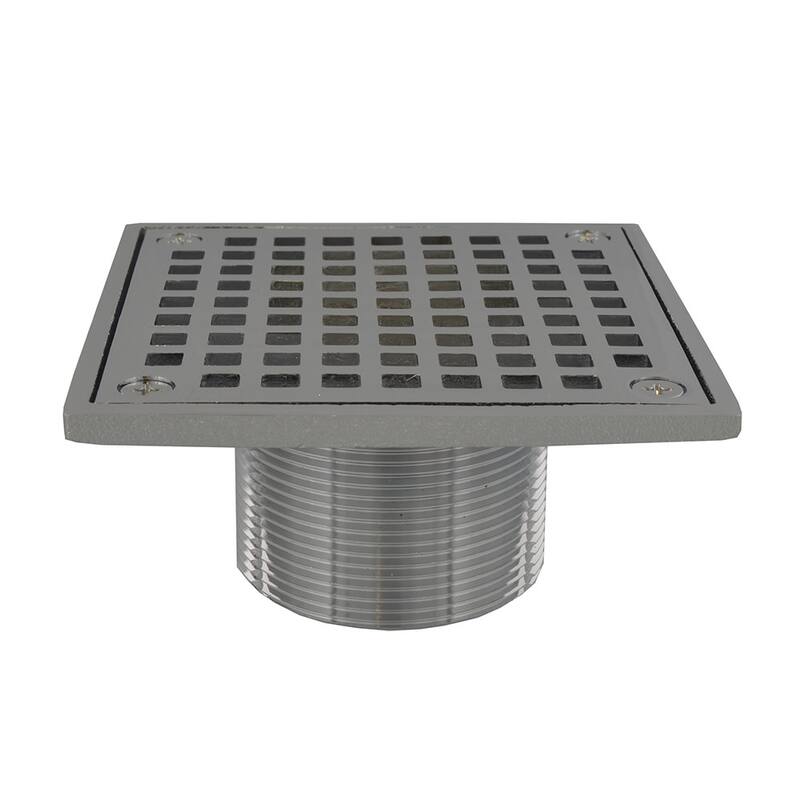 Jones Stephens D60942 4 CP Square Strainer and Spud - Chrome Plated - Chrome Plated