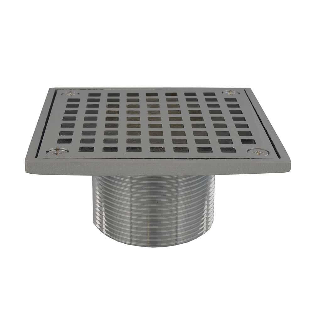 Jones Stephens D60942 4 CP Square Strainer and Spud - Chrome Plated