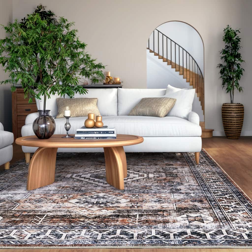 Nuloom Layana SplashGuard Geometric Machine Washable Area Rug