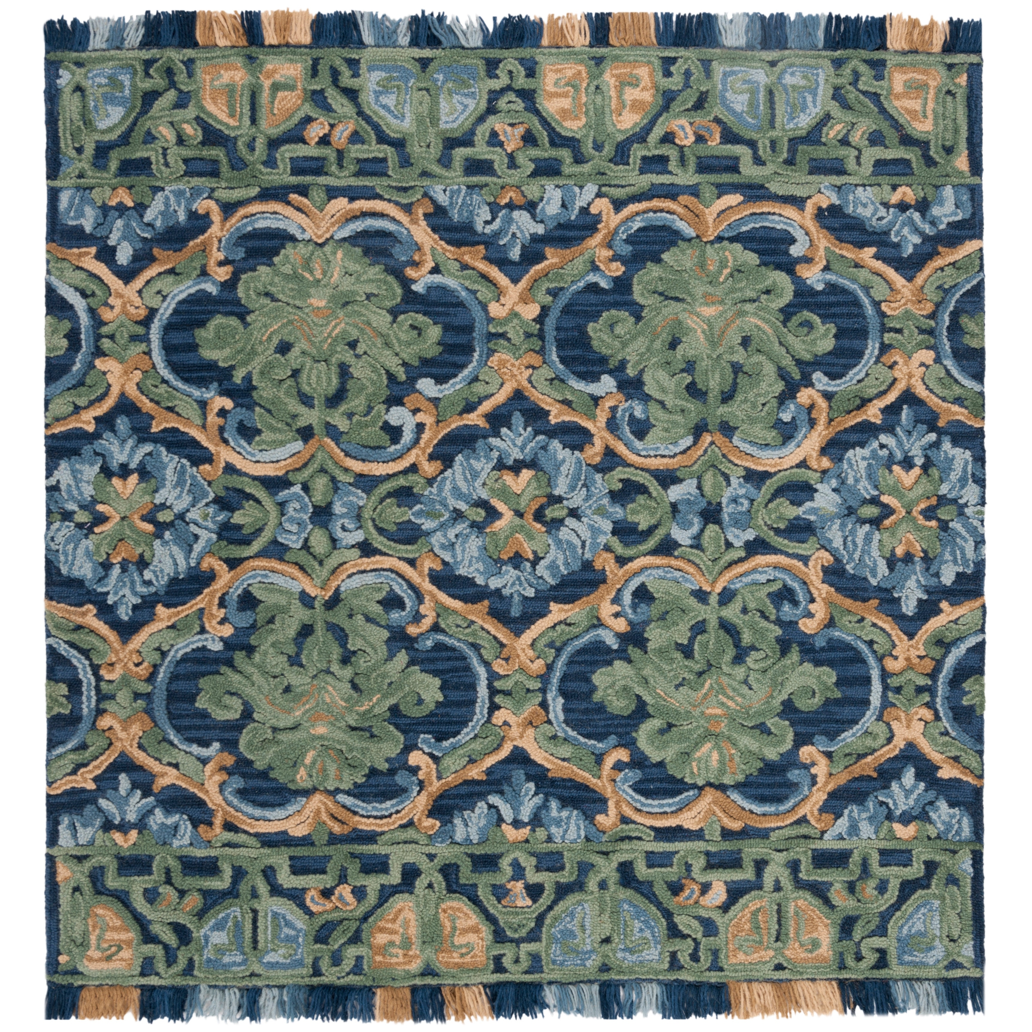 SAFAVIEH Handmade Blossom Parthenia Floral Wool Rug