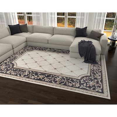 Domani Avon Elegant Victorian Trellis Rug