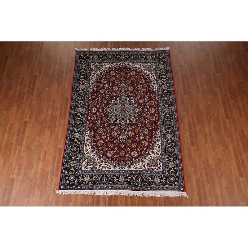 Mashad Turkish Area Rug Traditional Machine Made Carpet - 6'4" x 9'3"
