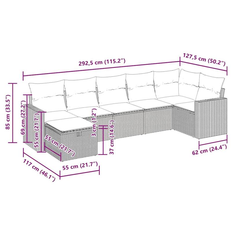 vidaXL Garden Sofa Set