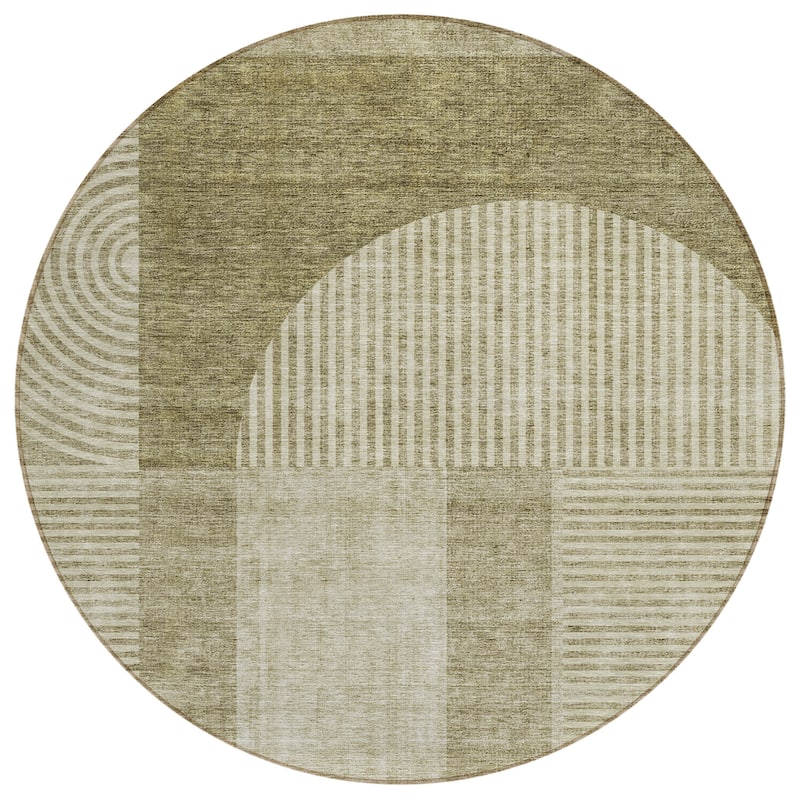 Machine Washable Indoor/ Outdoor Chantille Modern Deco Rug
