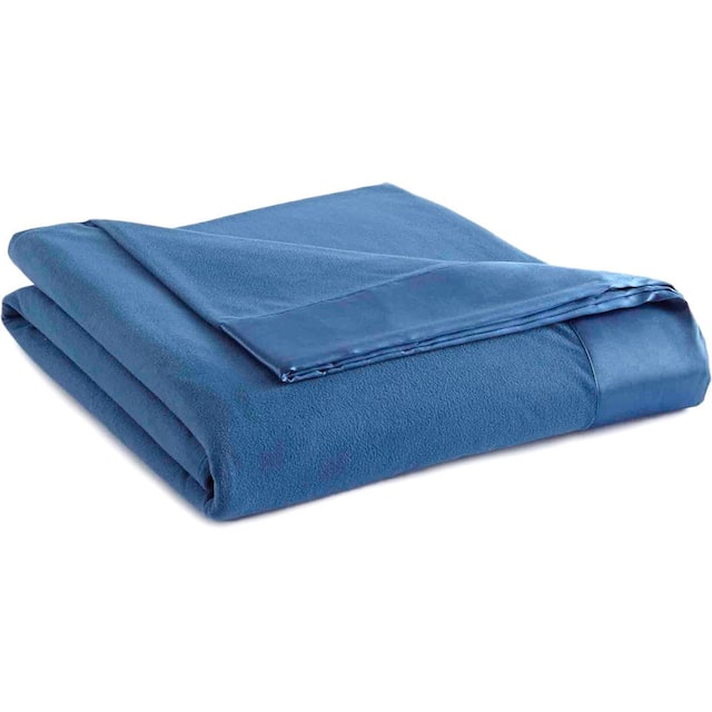 Shavel Micro Flannel All Seasons Year Round Sheet Blanket - smokey mt blue - King