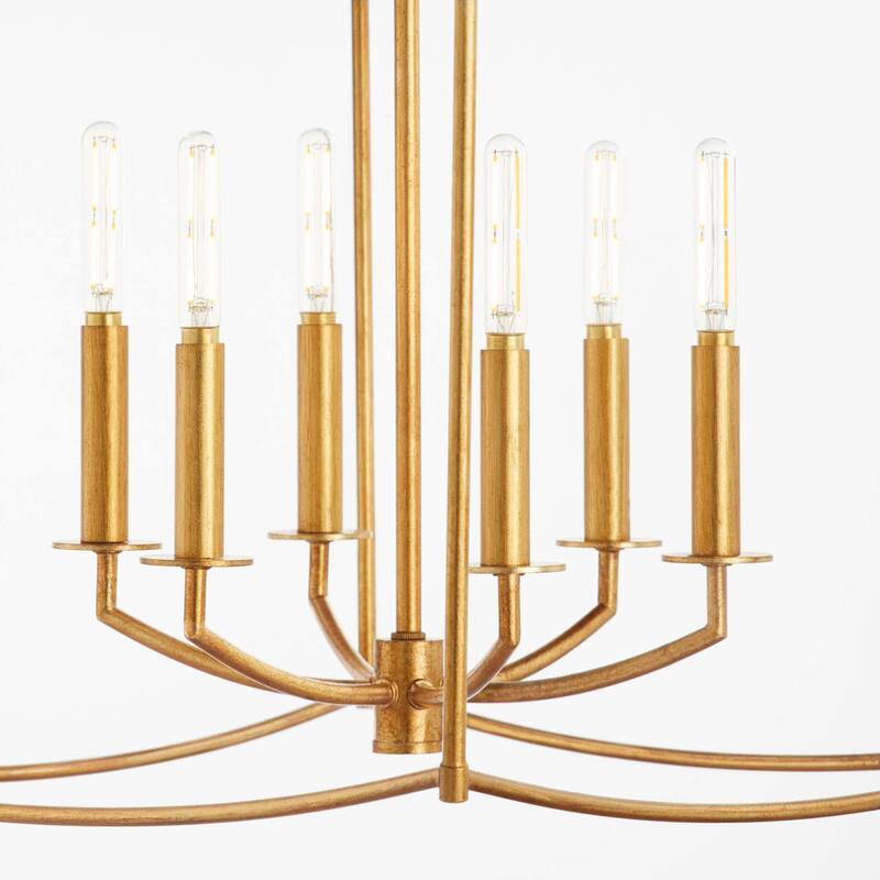 Quorum International 6412-6 Mantle 6 Light 24" Wide Pendant