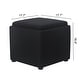 preview thumbnail 27 of 25, Adeco Storage Ottoman With Tray