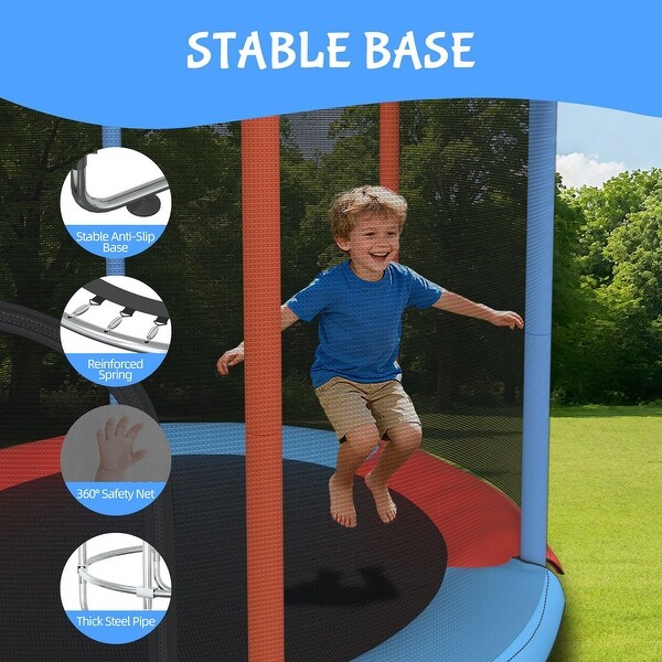 Kids Trampoline, 5FT Adjustable Toddler Trampoline - Bed Bath
