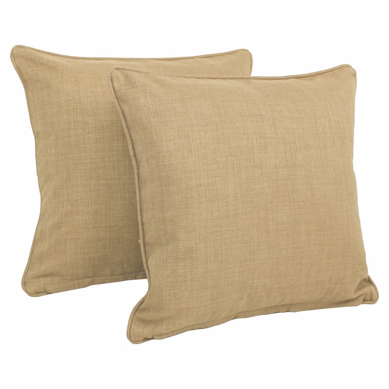 18-inch All-weather Indoor/Outdoor Accent Throw Pillows (Set of 2) - Sandstone