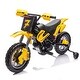 preview thumbnail 44 of 58, 12V Kids Ride-On Electric Motorcycle - Twist Grip Throttle, Training Wheels, Dirt Bike Design