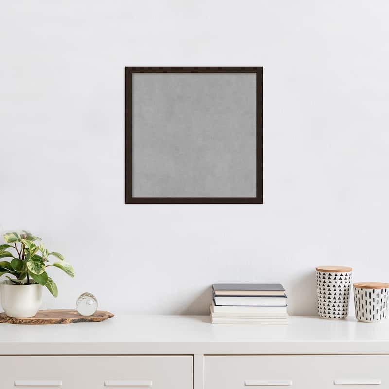 Amanti Art Carlisle Espresso Narrow Framed Magnetic Board
