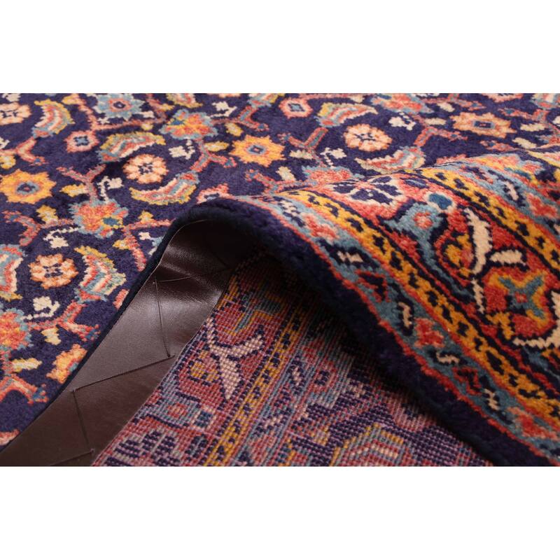 ECARPETGALLERY Hand-knotted Andelz Dark Navy Wool Rug - 4'2 x 7'3