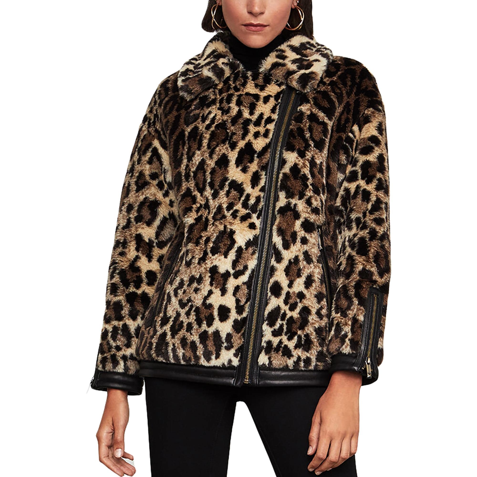 Bcbg leopard coat Clearance