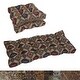 preview thumbnail 1 of 7, Tufted Tapestry Settee Cushions (Set of 3, Multiple Patterns) - 42 x 19