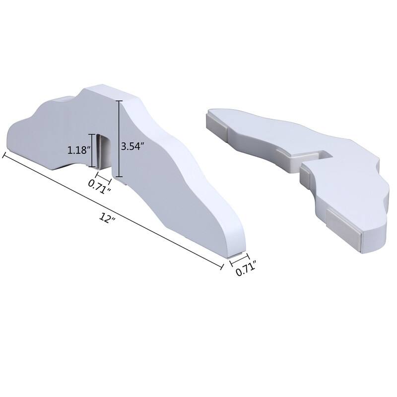 Unipaws Support Feet for Wooden Pet Gate Dog Gate, Set of 2