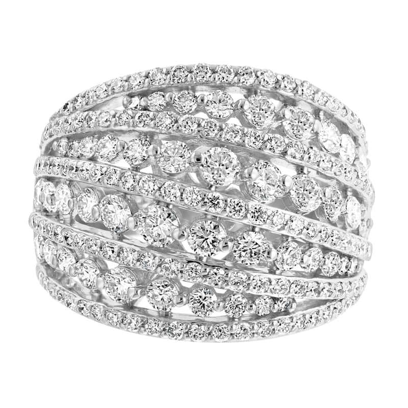 Effy Women's 14K White Gold Diamond Ring