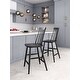 preview thumbnail 7 of 7, Bury Counter Chair (Set of 2) Black - N/A