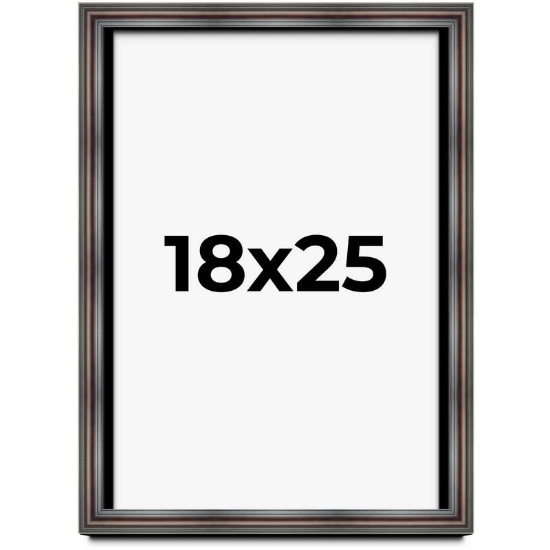 18x25 Shadow Box Frame Brown Cherry | 2.625 Inches Deep Pine Wood