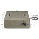 preview thumbnail 11 of 9, Aegean 36" Square Gas Fire Table in Mist Gray by Real Flame