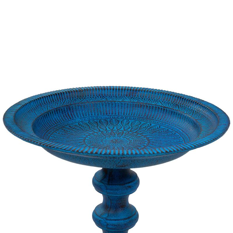 Sunnydaze Backyard Beauty Metal Bird Bath - 18" H