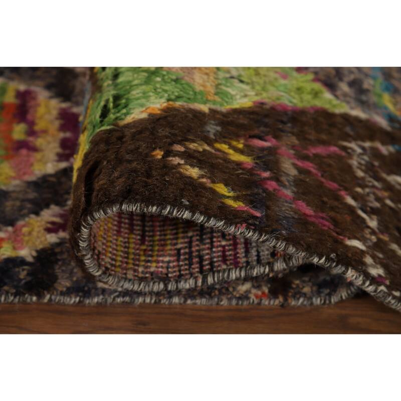 Plush Moroccan Oriental Area Rug Handmade Tribal Wool Carpet - 5'10" x 9'9"