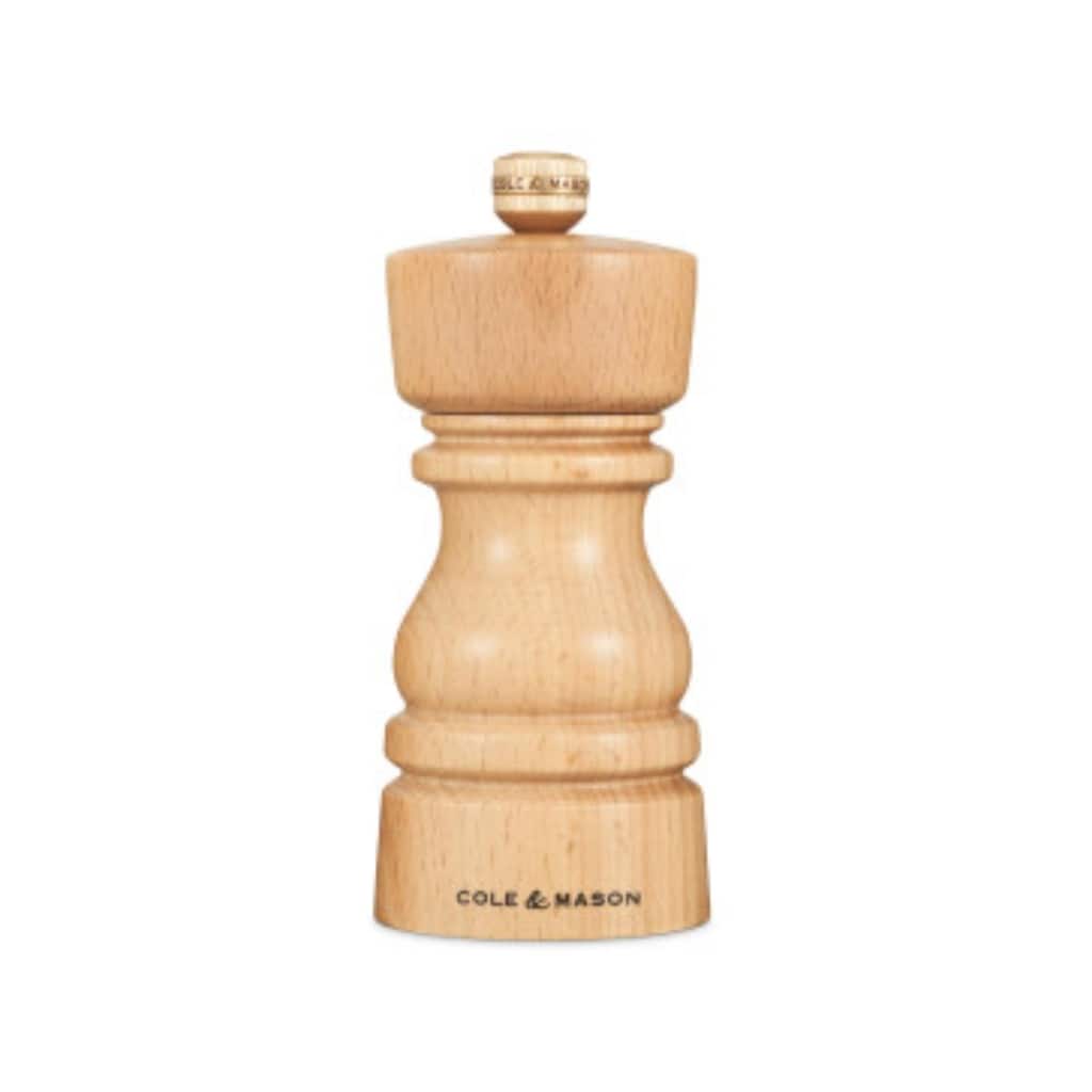 Cole & Mason London Natural Beech Salt Mill 5"