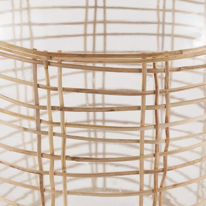 Troian Large Glass Bottle - 9.5L x 9.5W x 19.5H