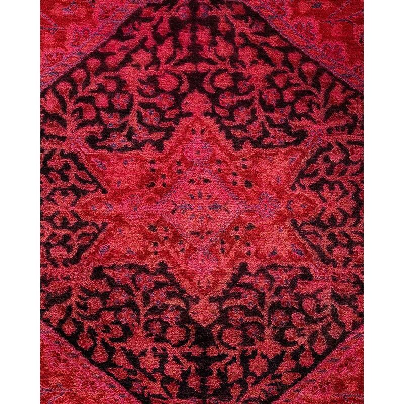 Overdyed, One-of-a-Kind Hand-Knotted Area Rug - Pink - 5' 1" x 7' 8"