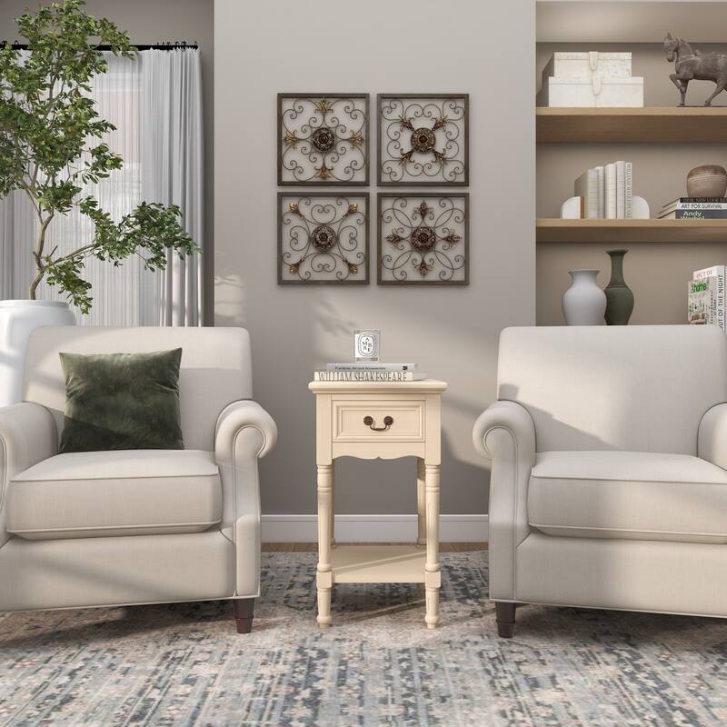 MDF Traditional Accent Table 29 x 16 x 16