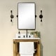 preview thumbnail 120 of 126, TEHOME Woodvale Rectangle Vertical Metal Wall Mirrors