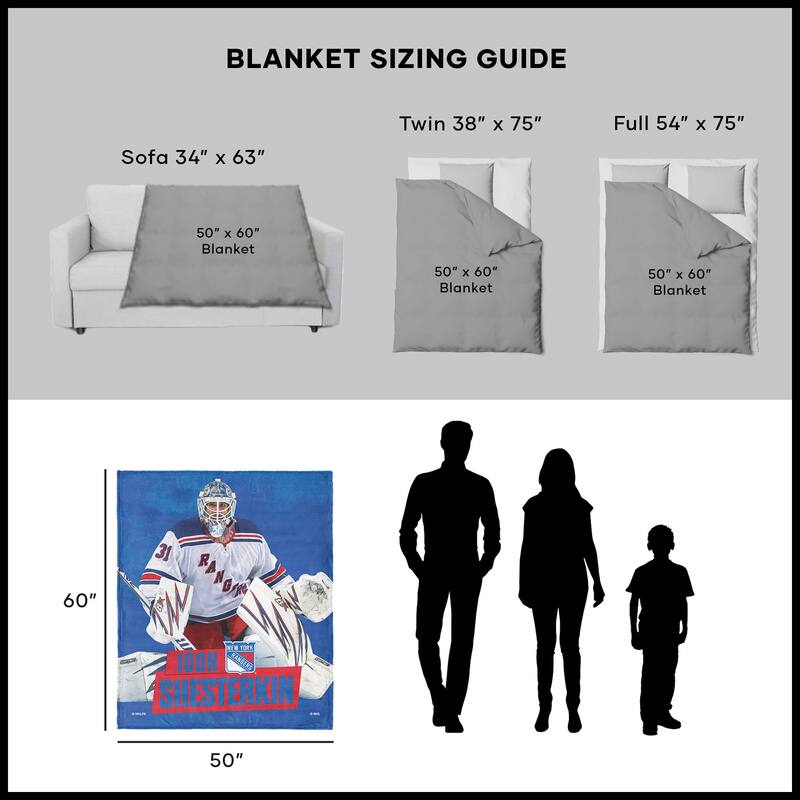 NHL Player Silk Touch Throw Blanket